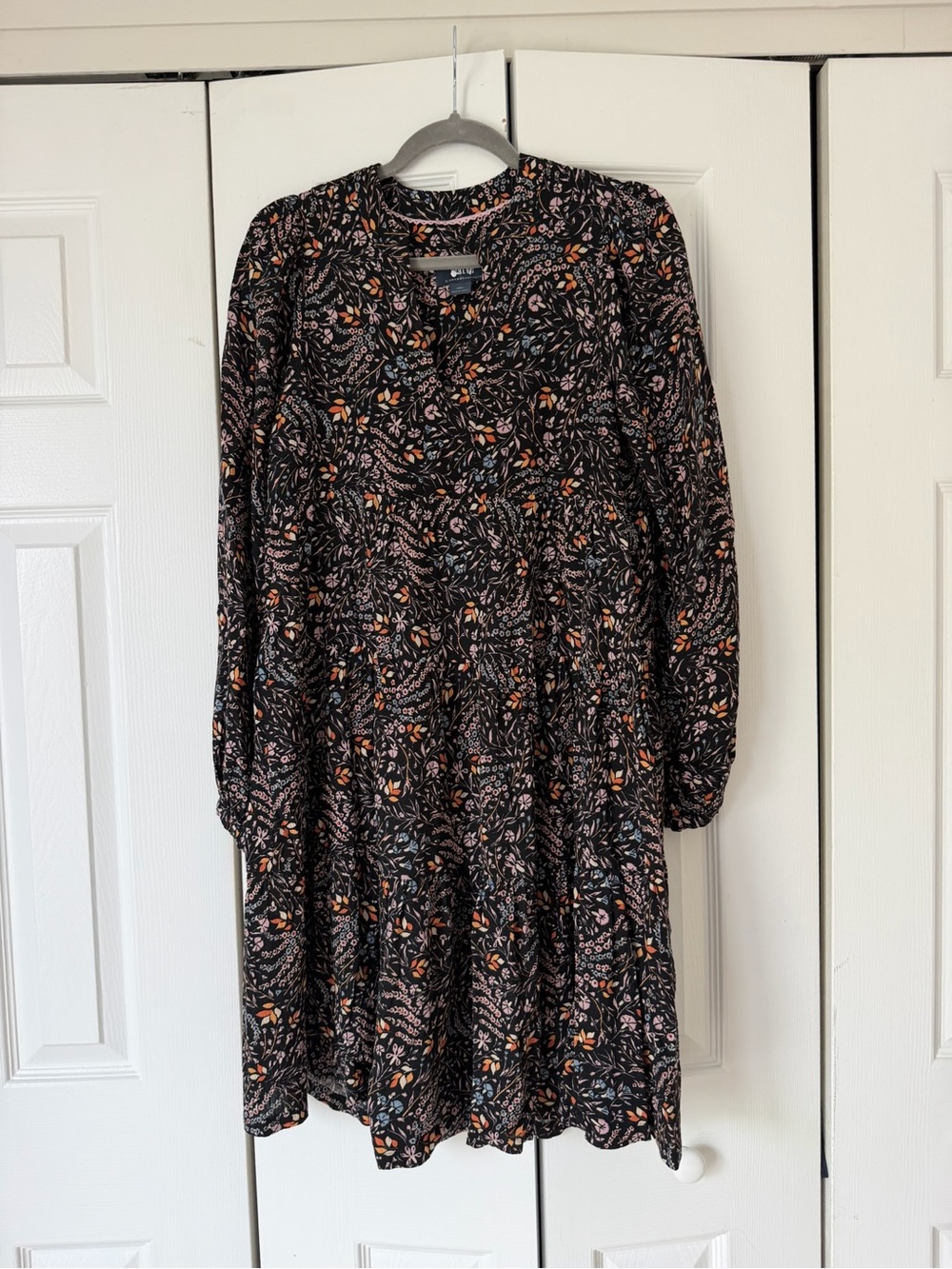 Maeve by Anthropology Long Sleeve Midi Dress